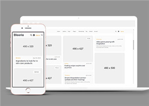 電子商務圖文博客公司模板下載-HTML5模板