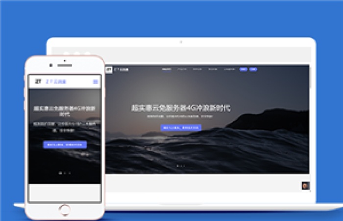 藍(lán)色自適應(yīng)手機(jī)軟件app官網(wǎng)主頁(yè)模板-Toy模板網(wǎng)編號(hào)13156