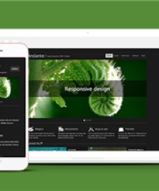 大圖幻燈黑色質感html5網(wǎng)站模板