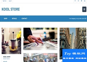 網(wǎng)購商店商品展示宣傳購買響應(yīng)式電子商店網(wǎng)站模板-HTML5模板
