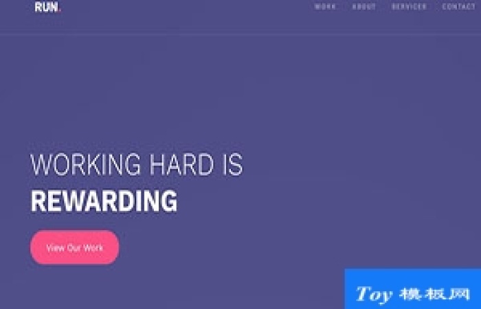 Run紫色UI寬屏響應(yīng)式多用途公司web網(wǎng)站模板-Toy模板網(wǎng)編號17172