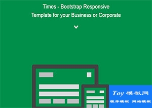 Times綠色簡約背景商業(yè)企業(yè)web網(wǎng)站模板-手機模板