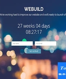 WeBuild彩色氣泡UI汽修公司Bootstarp網(wǎng)站模板