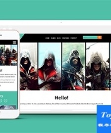 游戲海報設計制作公司網(wǎng)頁模板