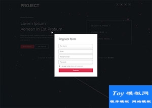 Register form注冊(cè)登錄彈窗box模板-后臺(tái)模板