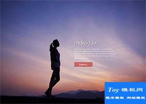 背景視差效果Parallax個人主頁模板-HTML5模板