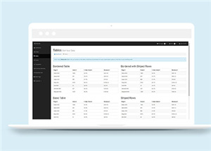 簡約后臺管理界面模板下載-HTML5模板