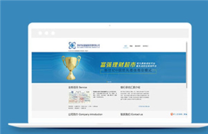 簡潔投資理財經(jīng)營公司網(wǎng)站模板下載-Toy模板網(wǎng)編號9711