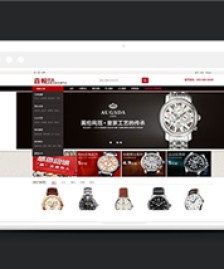 黑色品牌手表網(wǎng)上商城網(wǎng)站html整站模板