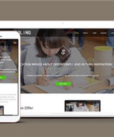 黃色兒童學(xué)前教育網(wǎng)站單頁面HTML5模板-HTML5模板