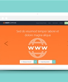 橙色HTML5服務(wù)器托管類網(wǎng)站模板