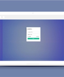 大氣藍(lán)紫色漸變后臺管理系統(tǒng)登錄頁面模板-HTML5模板