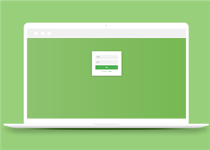 扁平綠色背景簡單清爽登錄注冊頁面模板-HTML5模板