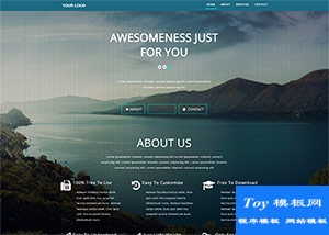 resume求職個人主頁web簡歷模板-HTML5模板