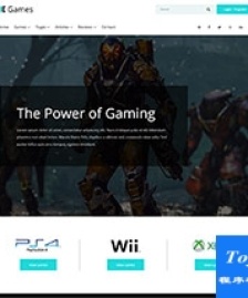 游戲game門(mén)戶(hù)新聞網(wǎng)站響應(yīng)式模板