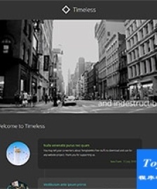 黑色Time時(shí)間軸個(gè)人主頁模板-HTML5模板