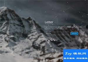 html5動態(tài)背景響應式模板-HTML5模板