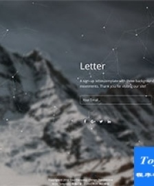 html5動態(tài)背景響應(yīng)式模板