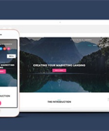 簡潔響應(yīng)式營銷平臺網(wǎng)站模板-HTML5模板