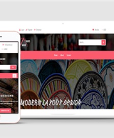 粉色文藝手工工藝通用響應式HTML5模板下載