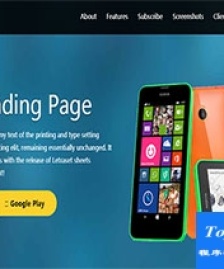 brand藍(lán)色品牌應(yīng)用著陸頁多種用途網(wǎng)站模板-HTML5模板