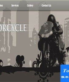motor cycle簡單誘人深棕色雙列布局網(wǎng)站模板