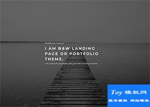 Black黑白照片攝影師主頁模板-HTML5模板
