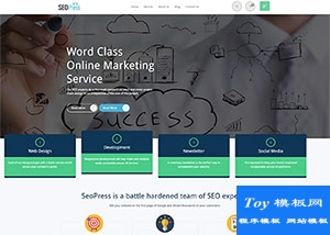 SEO搜索博客自媒體企業(yè)網(wǎng)站模板-HTML5模板