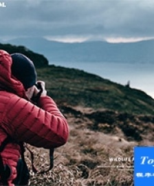 全屏黑色photo攝影師作品集html5模板