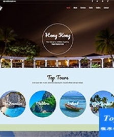 漂亮大氣出境游旅游景區(qū)網(wǎng)頁模板
