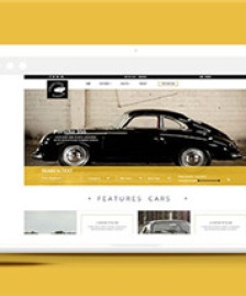 黃色老爺車商城網(wǎng)站html5模板下載