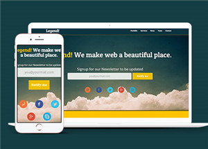 基于bootstrap單頁面HTML5模板-HTML5模板
