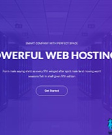Lorahost紫色ui智能公司虛擬主機響應(yīng)式網(wǎng)站模板-HTML5模板