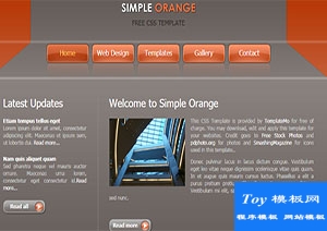 orange灰色橙色組成光澤標(biāo)題圖形網(wǎng)站模板