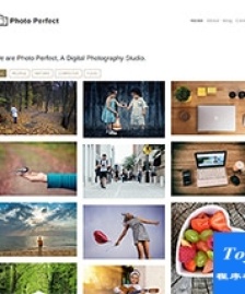Photo Perfect相冊圖庫個(gè)人網(wǎng)站模板