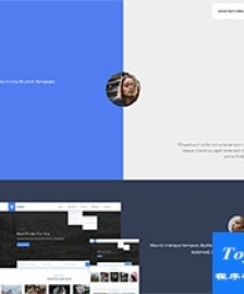 藍(lán)色極簡小清新Development開發(fā)者官網(wǎng)模板-HTML5模板