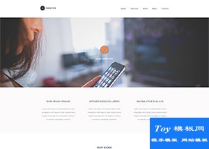 極簡數(shù)字文化服務公司整站html模板-HTML5模板
