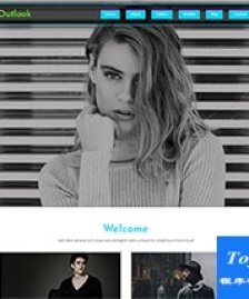 模特時(shí)裝秀bootstrap單頁模板