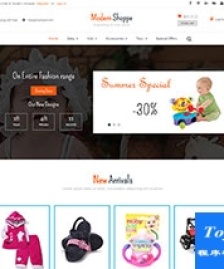 兒童服裝玩具購物商城shop整站模板