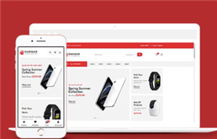 電子數碼商店網站HTML5模板下載-Toy模板網編號6875