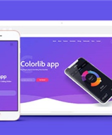 紫色APP項目展示響應(yīng)式網(wǎng)頁模板下載-HTML5模板