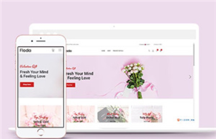 Floda響應(yīng)式鮮花店在線商城網(wǎng)站模板下載-Toy模板網(wǎng)編號10154