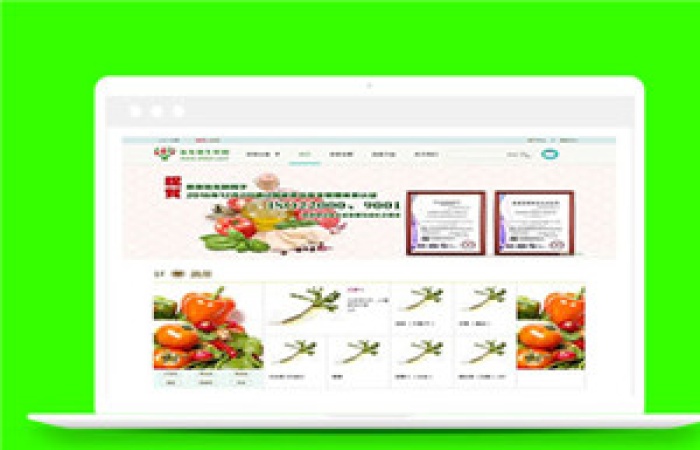 綠色水果蔬菜商城html5模板下載-Toy模板網(wǎng)編號12621