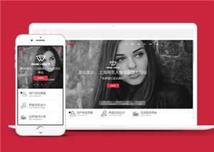 紅色響應(yīng)式互聯(lián)網(wǎng)科技公司網(wǎng)站模板-HTML5模板