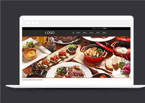 黑色精美食品連鎖加盟公司網(wǎng)站模板-HTML5模板