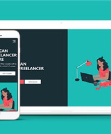 黑色自由職業(yè)接單網站HTML5模板-HTML5模板