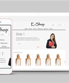 白色簡約時裝在線購物商城網(wǎng)站模板-HTML5模板