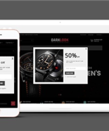 黑色高端品牌手表在線商城網(wǎng)站模板-HTML5模板