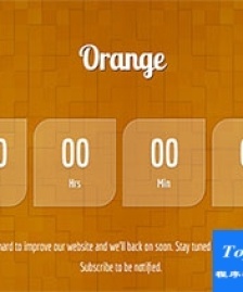 orange橙色大氣背景幻燈片多用途干凈快速網(wǎng)站模板