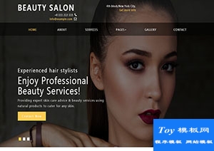 Beauty Slaon精致美容服務(wù)機(jī)構(gòu)引導(dǎo)式css網(wǎng)站模板-CSS模板